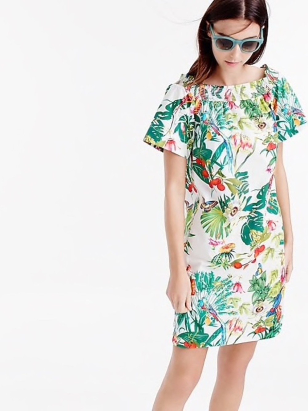 J.Crew Ratti "Into the Wild" off-the-shoulder dress - EUC - Picture 3 of 8